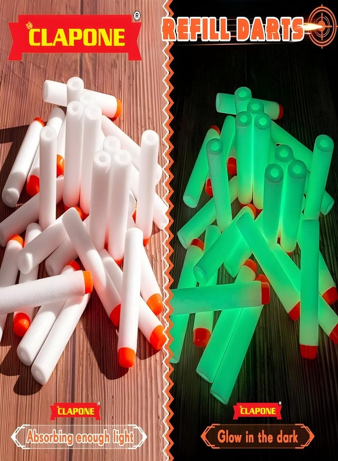 CLAPONE Hollow Out Soft Foam Refill Darts for N-Strike Elite Series Blasters Soft Foam Refill Darts for Nerf N-Strike Elite Blasters Hollow Safe & Durable Darts Premium Bullets (White, 100 pcs) - Image 3